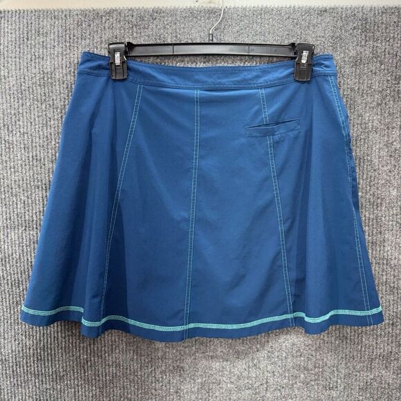Title Nine Nimblene Swingtastic Skort Size 12 Blue Golf Tennis Pickleball Skirt - Picture 3 of 11
